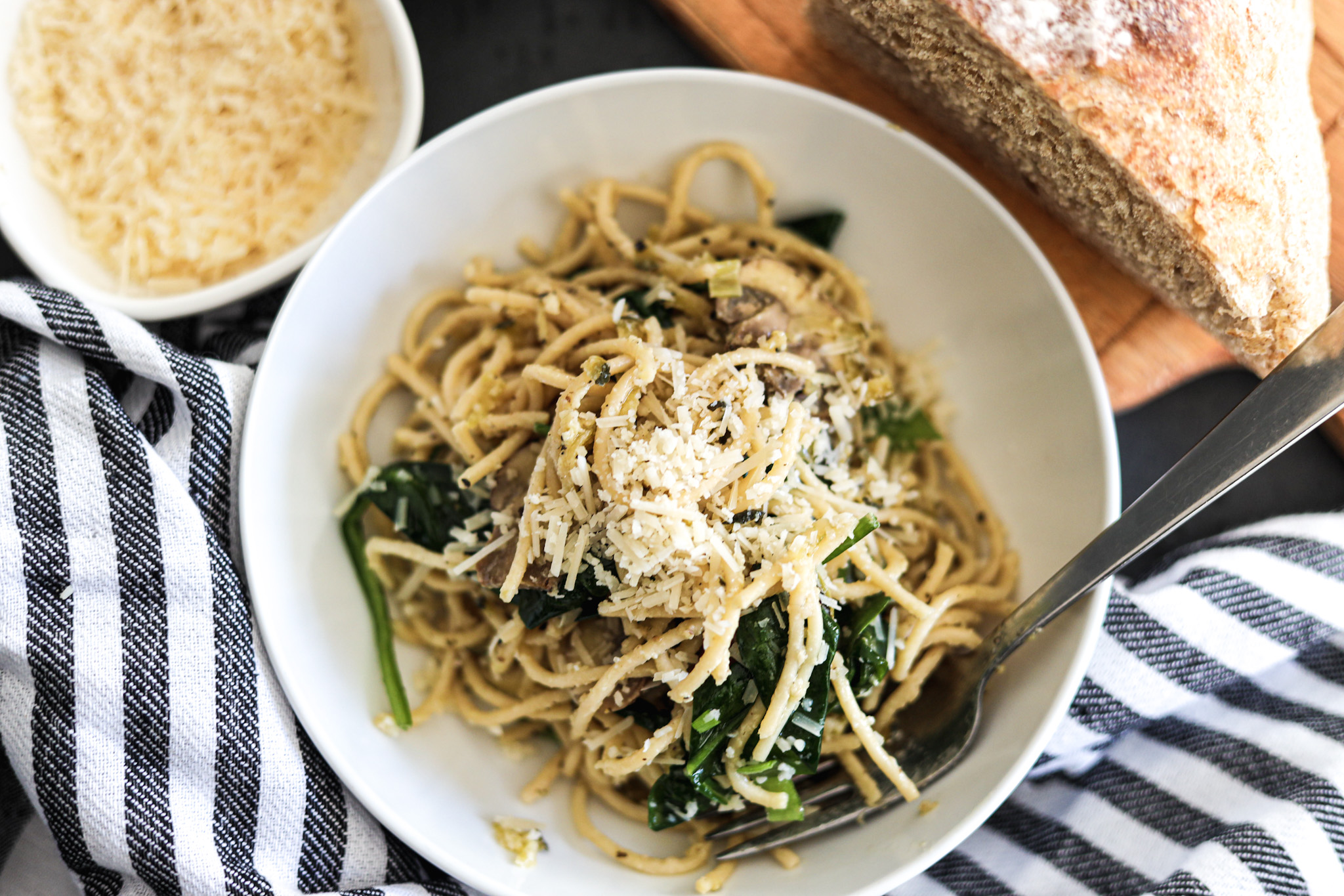 Lemon Garlic Pasta Unrefined Baker
