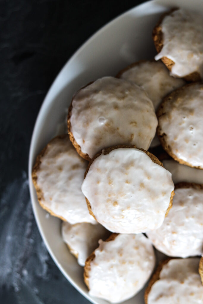 Oatmeal frosted cookies Unrefined Baker
