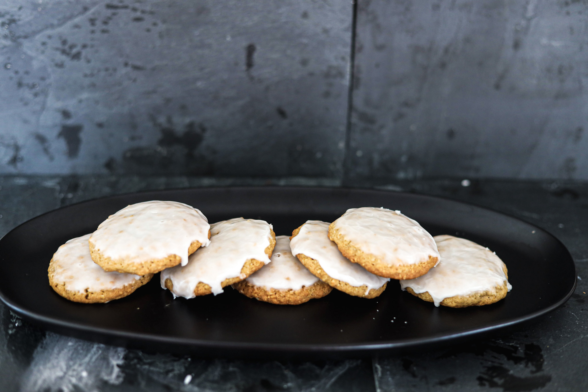 Oatmeal frosted cookies Unrefined Baker