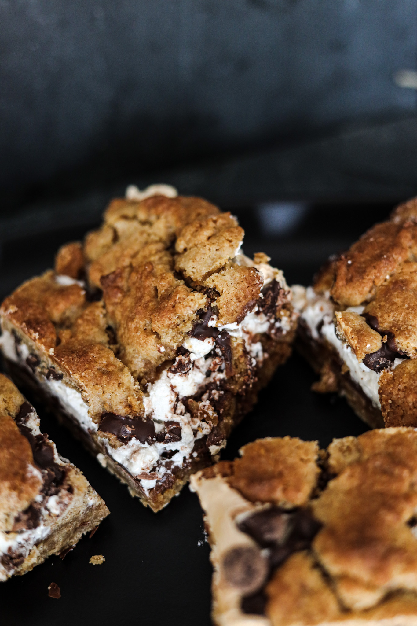 Chocolate Chip Marshmallow Cookie Bars Unrefined Baker